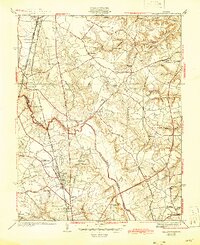 Yellow Tavern 1938 topographic map thumbnail