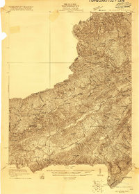 Big Stone Gap 1921 topographic map thumbnail