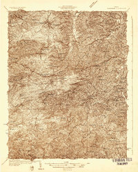 Blacksburg 1932 topographic map thumbnail