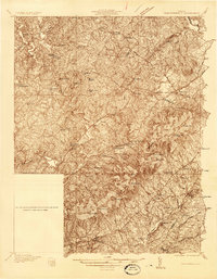 Charlottesville 1935 topographic map thumbnail