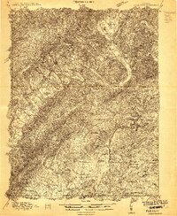 Eagle Rock 1913 topographic map thumbnail