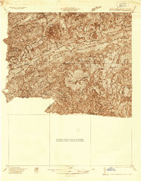 Mount Rogers 1935 topographic map thumbnail