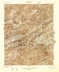 Pulaski 1934 topographic map thumbnail