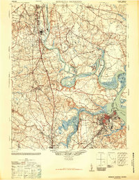 Bermuda Hundred 1946 topographic map thumbnail