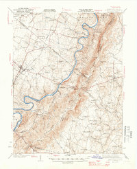 Berryville 1944 topographic map thumbnail