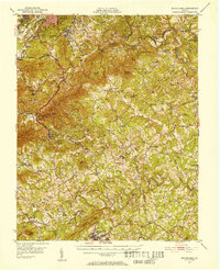 Boones Mill 1951 topographic map thumbnail