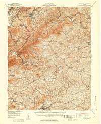Boones Mill 1951 topographic map thumbnail