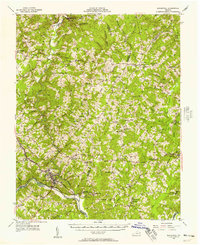 Brookneal 1956 topographic map thumbnail