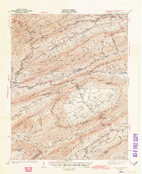 Burkes Garden topographic map thumbnail