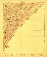 Callaghan 1923 topographic map thumbnail