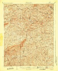 Callands 1924 topographic map thumbnail