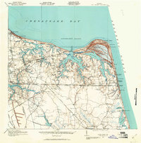 Cape Henry 1918 topographic map thumbnail