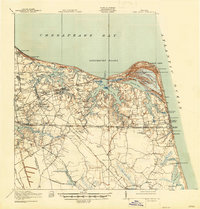 Cape Henry 1919 topographic map thumbnail