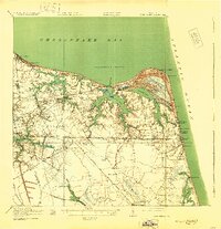 Cape Henry 1919 topographic map thumbnail