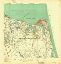 Cape Henry 1919 topographic map thumbnail