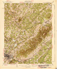 Charlottesville 1939 topographic map thumbnail