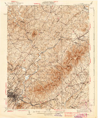 Charlottesville 1939 topographic map thumbnail