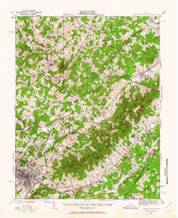 Charlottesville 1949 topographic map thumbnail