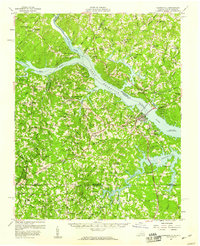 Clarksville 1957 topographic map thumbnail