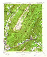 Clifton Forge 1945 topographic map thumbnail