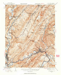 Clifton Forge 1945 topographic map thumbnail