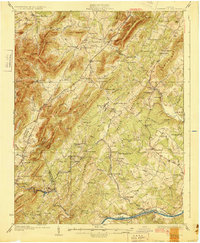 Covesville 1929 topographic map thumbnail