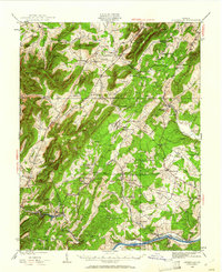 Covesville 1935 topographic map thumbnail