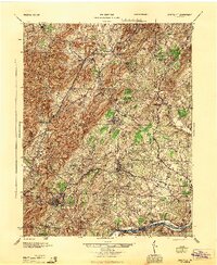 Covesville 1945 topographic map thumbnail