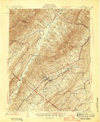 Craigsville 1945 topographic map thumbnail