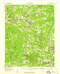 Crewe 1958 topographic map preview