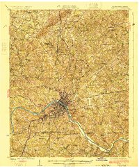 Danville 1925 topographic map thumbnail