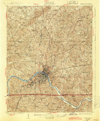 Danville 1925 topographic map thumbnail