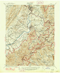Elkton 1937 topographic map thumbnail