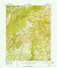Elliston 1950 topographic map thumbnail