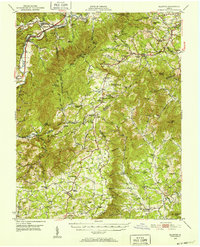 Elliston 1950 topographic map thumbnail