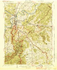 Front Royal 1944 topographic map thumbnail