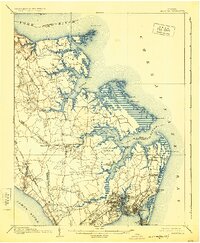 Hampton 1907 topographic map thumbnail