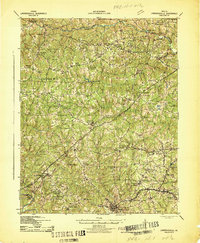Lawrenceville 1942 topographic map thumbnail