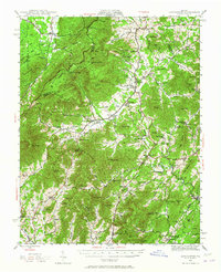 Lovingston 1943 topographic map thumbnail