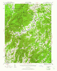Lovingston 1943 topographic map thumbnail