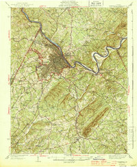 Lynchburg 1944 topographic map thumbnail