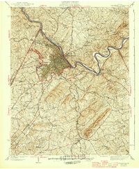 Lynchburg 1944 topographic map thumbnail