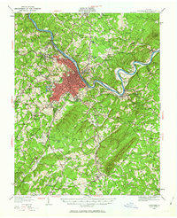 Lynchburg 1950 topographic map thumbnail