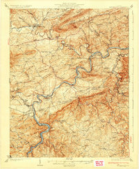 Max Meadows 1930 topographic map thumbnail