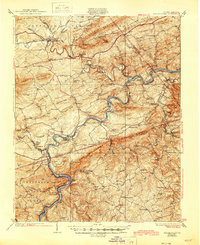 Max Meadows 1930 topographic map thumbnail