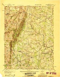Middleburg 1933 topographic map thumbnail