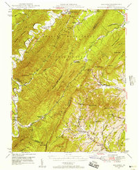 Millboro 1946 topographic map thumbnail