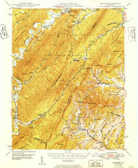 Millboro 1949 topographic map thumbnail