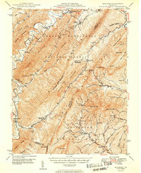 Millboro 1949 topographic map thumbnail