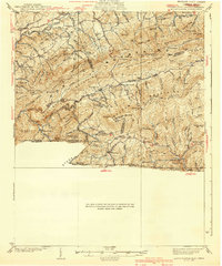 Mount Rogers 1939 topographic map thumbnail